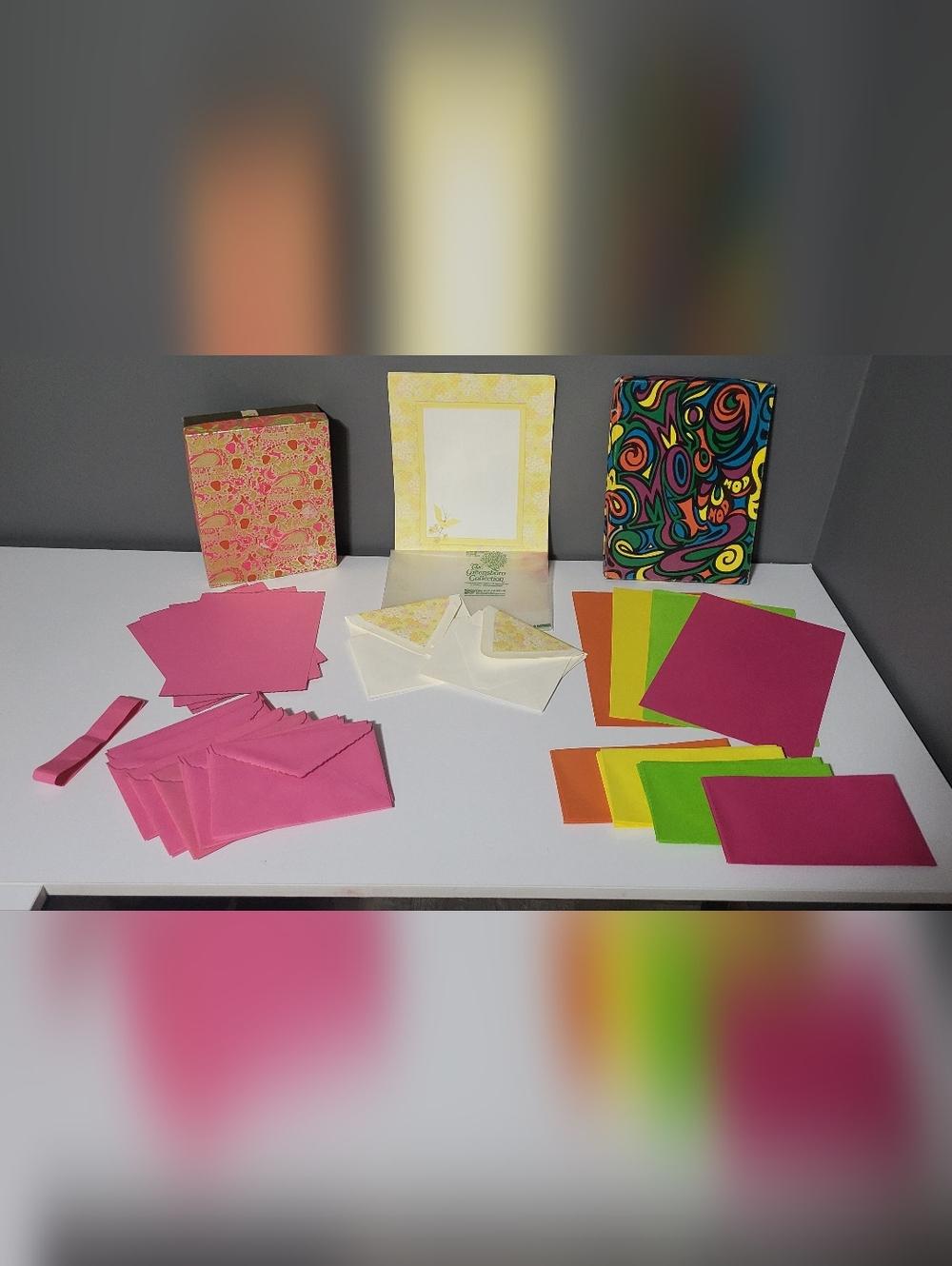 Vintage 1960's 70's Stationary Set Of 3